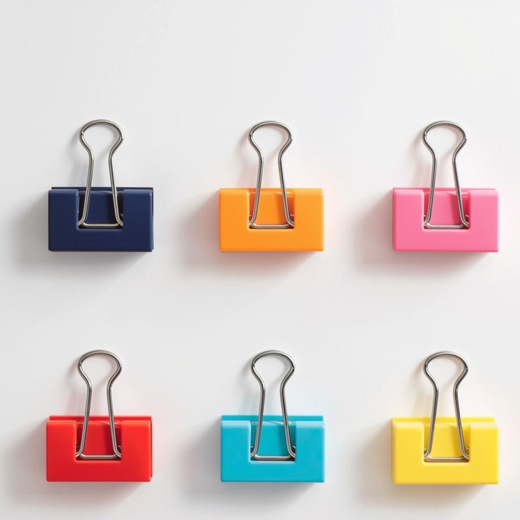 Magnetic fridge recipe clips